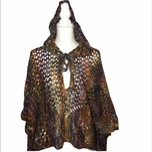 Beautiful Poncho by Express with hood